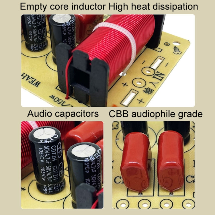 High Medium And Low 3-Way Audio Crossover Home Cinema Speaker Divider, Style: 305B Model - Audio Crossover by buy2fix | Online Shopping UK | buy2fix