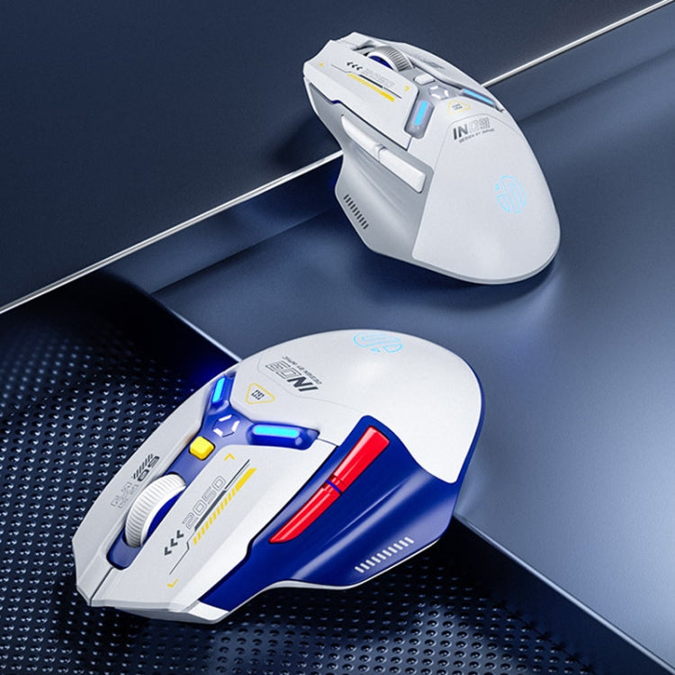 Inphic IN9 Tri-mode Wireless Bluetooth Gaming Office Computer Mouse(Blue) - Wireless Mice by Inphic | Online Shopping UK | buy2fix