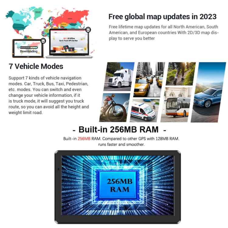 9 Inch 8G/256M Car GPS Navigator With Large Screen Capacitive Bluetooth Map, Area: Africa Map - Car MP3 & MP4 & MP5 by buy2fix | Online Shopping UK | buy2fix