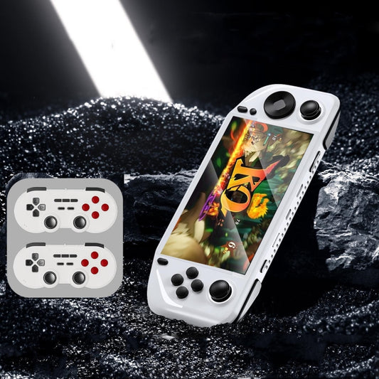 E6 Handheld Game Console 5 Inch IPS Screen Retro Gamebox  With 2 Handles 64GB(White) - Pocket Console by buy2fix | Online Shopping UK | buy2fix