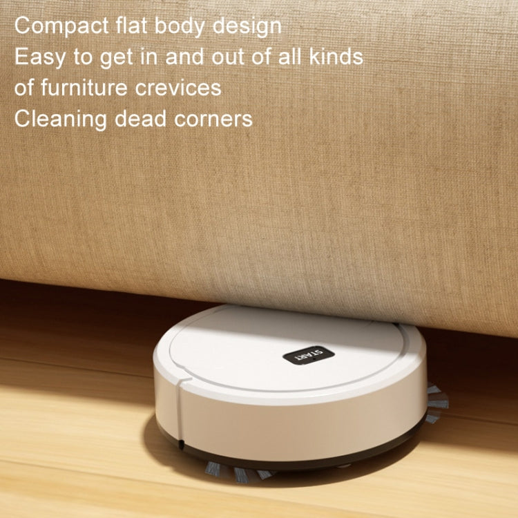 Automatic Mini Sweeping Robot Mopping Sweeping Suction 3 In 1 Cleaning Machine, Color: White Rechargeable - Robot Vacuum Cleaner by buy2fix | Online Shopping UK | buy2fix