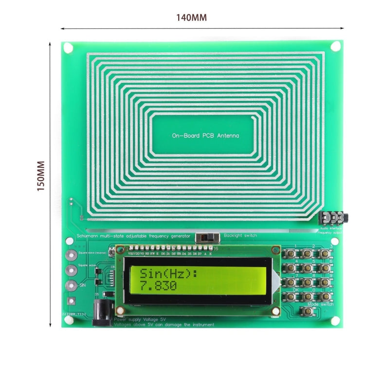 0.001HZ-200KHZ 7.83HZ Schumann Wave Signal Generator DDS Pure Sine Frequency Modulation - Boards & Shields by buy2fix | Online Shopping UK | buy2fix