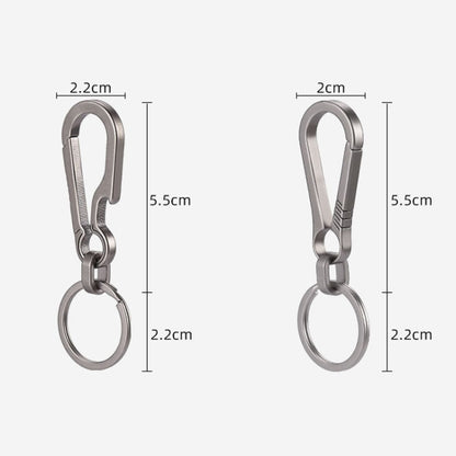 Titanium Alloy Car Keychain Multifunctional Simple Loss Prevention Belt Charm Ring, Style: Classic Model - Key Rings by buy2fix | Online Shopping UK | buy2fix