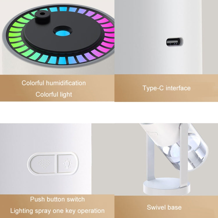 280ml Star Projection Light Humidifier USB Car Diffuser Humidifier Household Hydrating Atomizer, Color: Rotating White - Air Purifiers & Accessories by buy2fix | Online Shopping UK | buy2fix