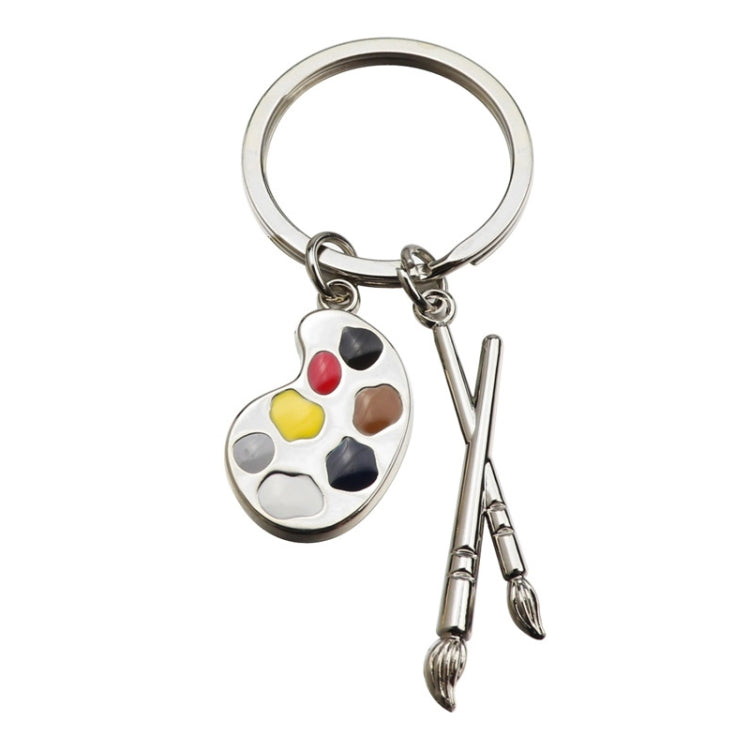 Mini Metal Drawing Board Keychain Bookbag Decorative Pendant, Color: Silver - Key Rings by buy2fix | Online Shopping UK | buy2fix