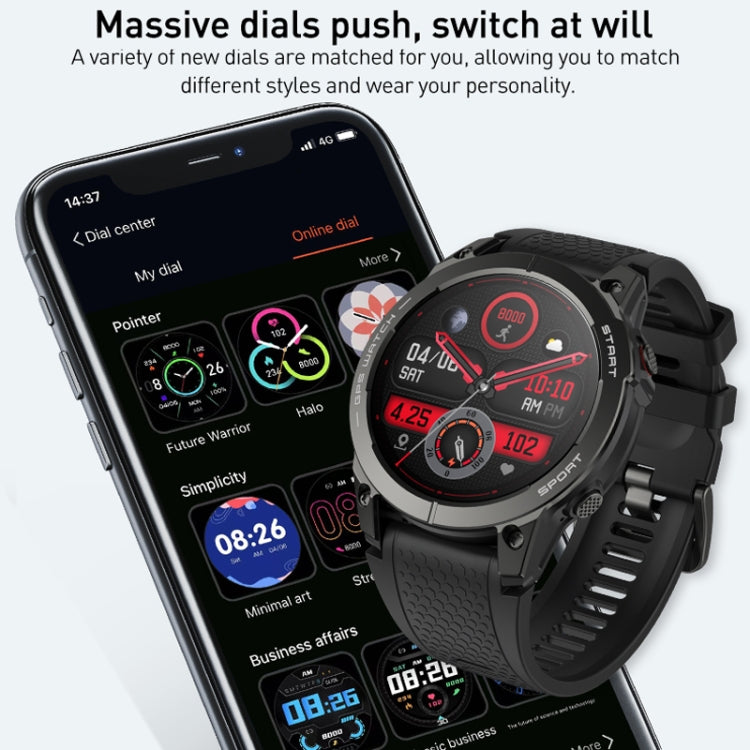 Outdoor Sports Smart Watch 1.43 Inch Ultra HD AMOLED Screen Bluetooth Talking Watch(Black) - Smart Watches by buy2fix | Online Shopping UK | buy2fix