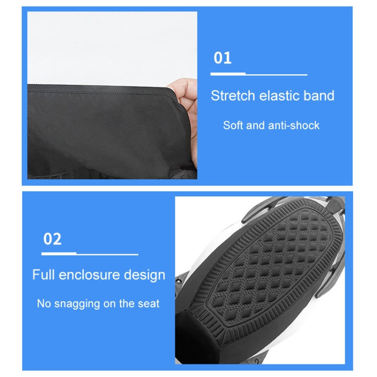 Large Electrical Bike Warm Breathable Non-Slip Cushion Cover(Black) - Seat Covers by buy2fix | Online Shopping UK | buy2fix