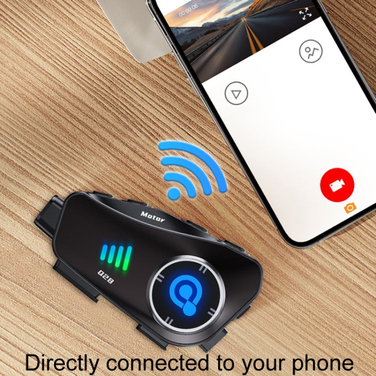 KUQIBAO Q28 Motorcycle Riding Helmet Bluetooth Headset Recorder(Hard Microphone) - Motorcycle Walkie Talkie by KUQIBAO | Online Shopping UK | buy2fix