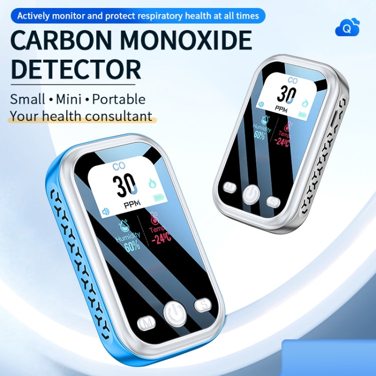 Portable Carbon Monoxide Detector Outdoor Home Detection Alarm(Blue) - Air & Water Quality Tester by buy2fix | Online Shopping UK | buy2fix