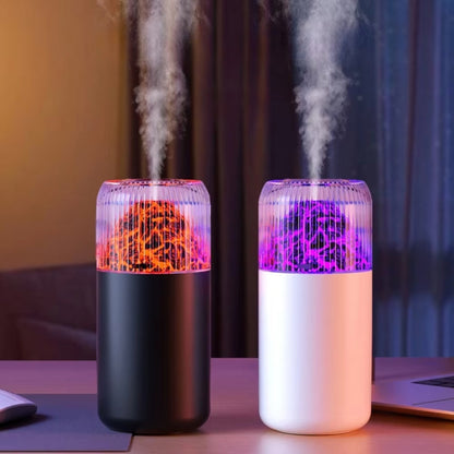 USB Air Humidifier Household Colorful Ambient Lights Large Fog Volume Car Misting Humidifier(Black) - Air Purifiers & Accessories by buy2fix | Online Shopping UK | buy2fix