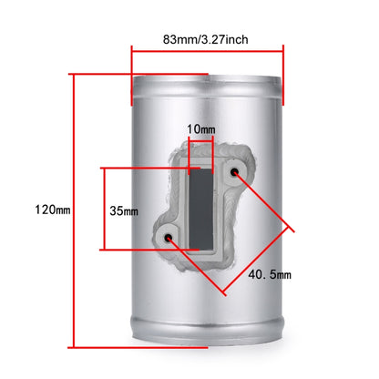 Car Modified Engine Air Flow Meter Flange Intake Sensor Base for Honda / Ford / Nissan(83mm/3.27inch) - Air Intake System by buy2fix | Online Shopping UK | buy2fix