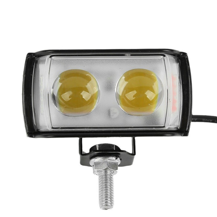 Motorcycle LED Spotlight External Mini Lens High Brightness Flash Headlight Driving Fog Lamps(2 Lens) - Headlights by buy2fix | Online Shopping UK | buy2fix