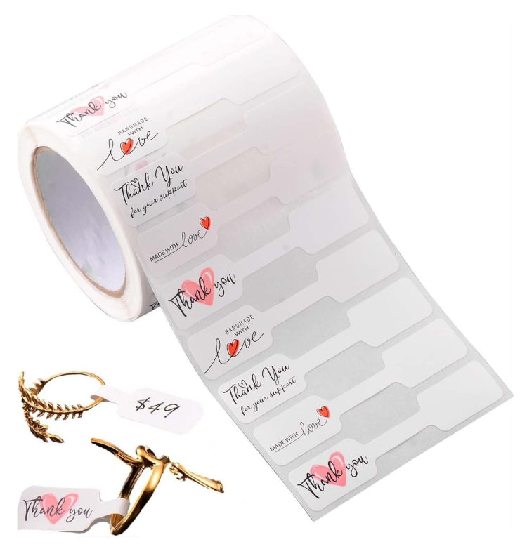 Jewelry Price Decorative Handmade Stickers(500pcs /Roll) - Labels by buy2fix | Online Shopping UK | buy2fix