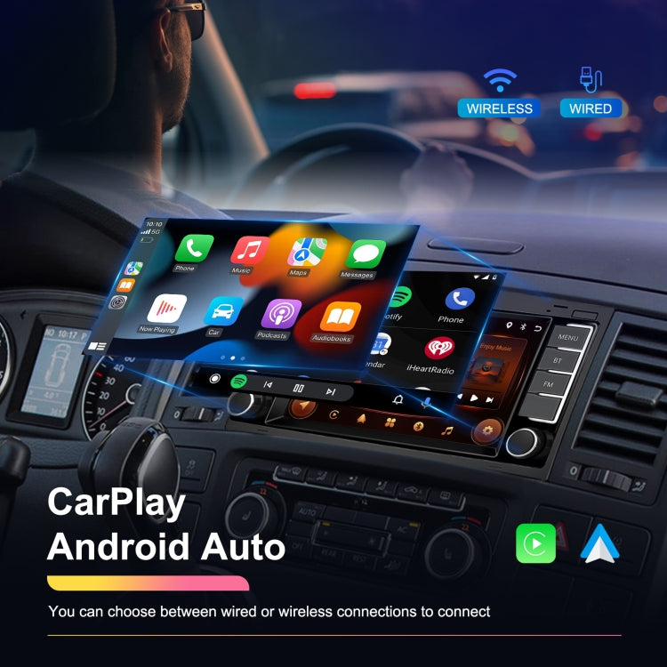 2+64G For Volkswagen Touareg 7-Inch Car WiFi Player Android 13 System Support CarPlay/Android Auto Standard Edition - Car Monitor by buy2fix | Online Shopping UK | buy2fix