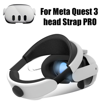 For Meta Quest 3 VR Helmet Retractable Head Strap Comfortable To Wear(White) - VR Accessories by buy2fix | Online Shopping UK | buy2fix