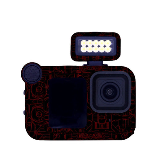 For GOPro HERO13 Black Camera Stickers Body Protective Film, Style: 11 Circuit Red - Stickers by buy2fix | Online Shopping UK | buy2fix