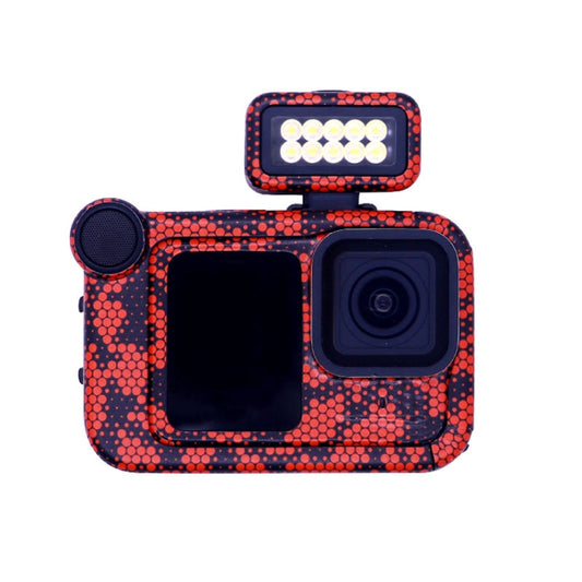 For GOPro HERO13 Black Camera Stickers Body Protective Film, Style: 17 Snake Scale Red - Stickers by buy2fix | Online Shopping UK | buy2fix