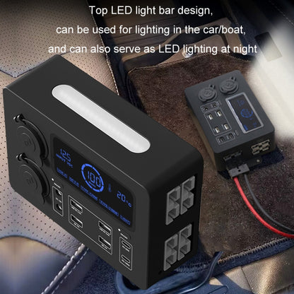 12V Car Mini Power Box Multi-Function USB Charger(AOS9313) - Car Charger by buy2fix | Online Shopping UK | buy2fix