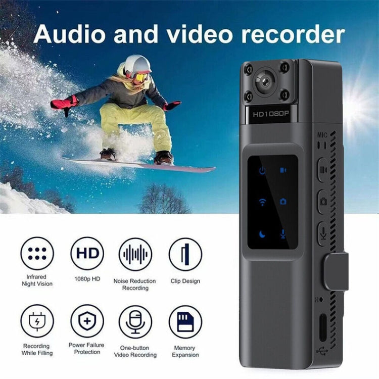 WIFI HD Night Vision Chest-Worn Work Recorder Cycling Camera, Model: L13+128G TF Card - Video Cameras by buy2fix | Online Shopping UK | buy2fix