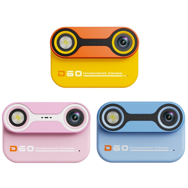 D60 3m Waterproof 2K HD 10X 2.4-inch Outdoor Photo Video Recording Children Mini Camera(Blue) - Children Cameras by buy2fix | Online Shopping UK | buy2fix