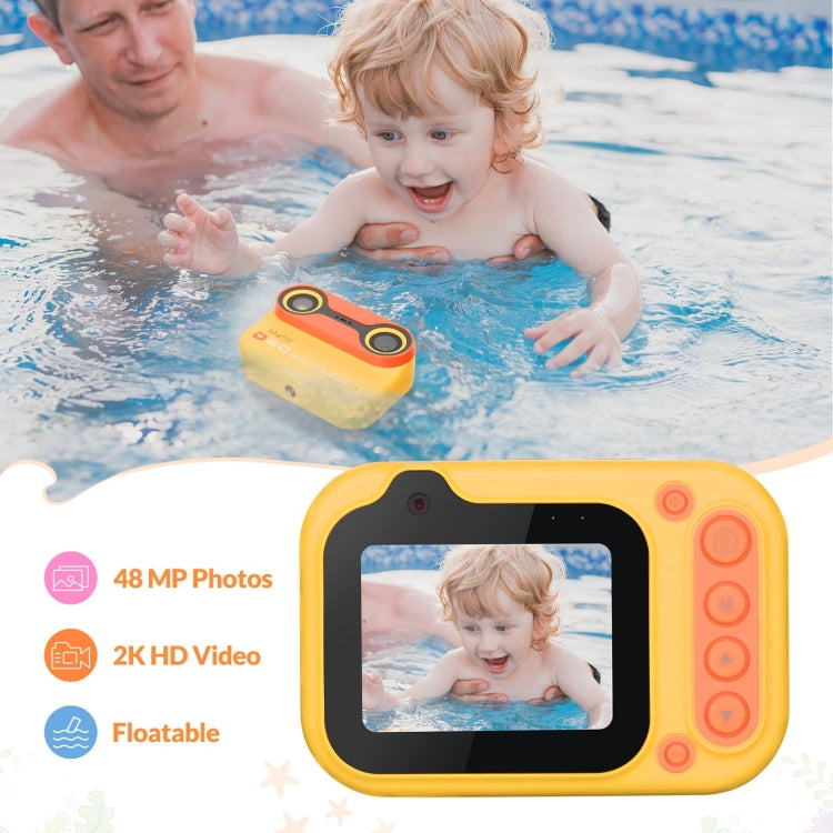 D60 3m Waterproof 2K HD 10X 2.4-inch Outdoor Photo Video Recording Children Mini Camera(Pink) - Children Cameras by buy2fix | Online Shopping UK | buy2fix