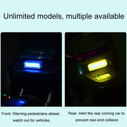 Solar Car Warning Double-Row Flashing Lights, Color: Blue - Warning Lights by buy2fix | Online Shopping UK | buy2fix