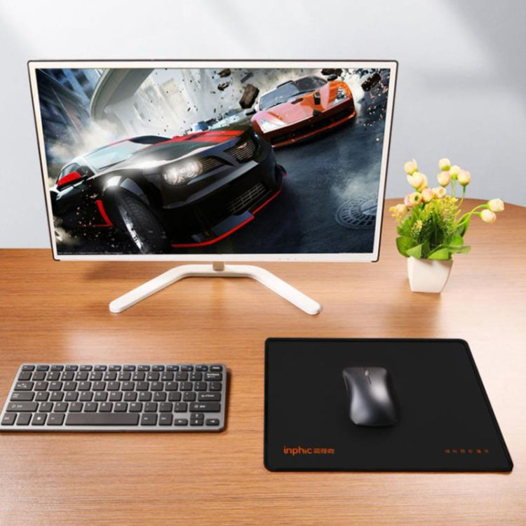 Inphic PD100 Anti-slip Washable Mouse Pad Computer Desk Pad, Size: 25x30cm(Black) - Mouse Pads by Inphic | Online Shopping UK | buy2fix