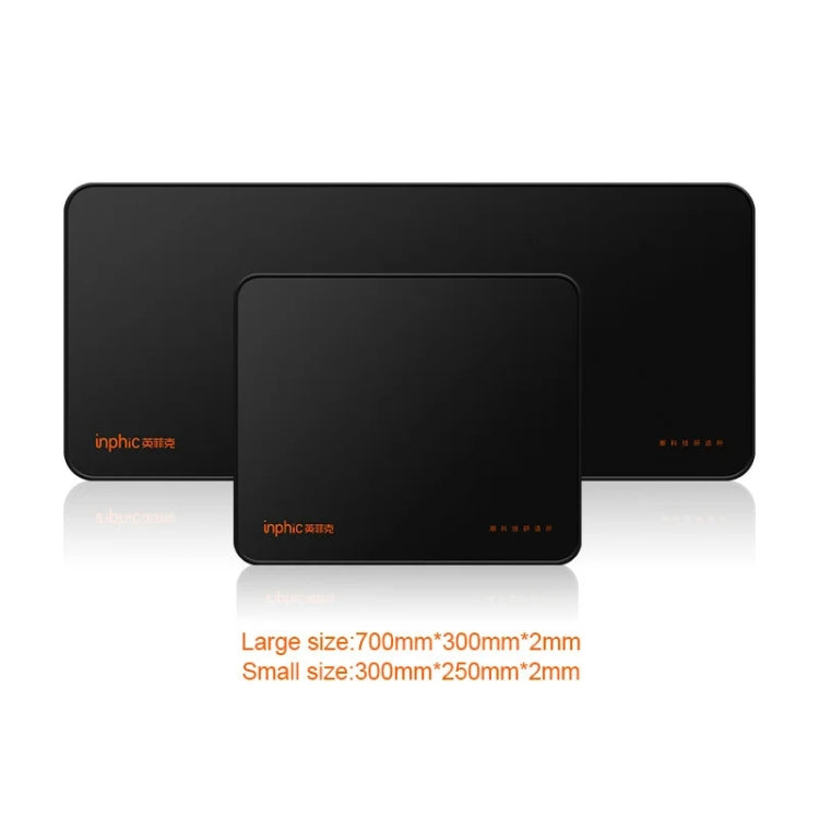 Inphic PD100 Anti-slip Washable Mouse Pad Computer Desk Pad, Size: 25x30cm(Black) - Mouse Pads by Inphic | Online Shopping UK | buy2fix