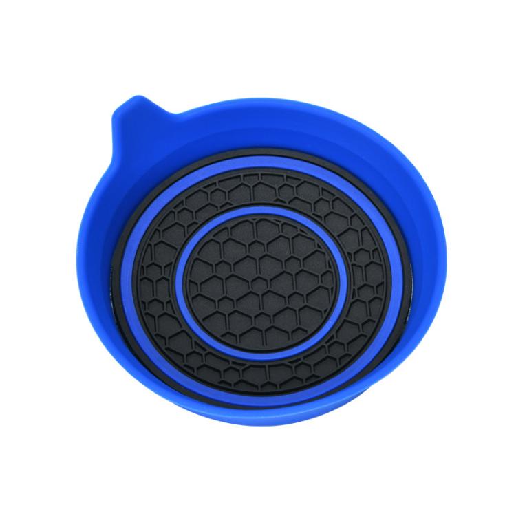 Car Bowl-shaped Non-slip Heat-insulating Double-ring Water Coaster, Color: Blue - Car Drink Holders by buy2fix | Online Shopping UK | buy2fix