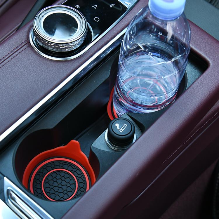 Car Bowl-shaped Non-slip Heat-insulating Double-ring Water Coaster, Color: Blue - Car Drink Holders by buy2fix | Online Shopping UK | buy2fix