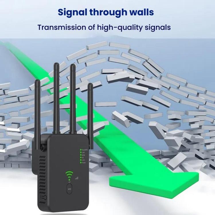 Urant U10 300Mbps 2.4G Wireless Repeater WiFi Signal Amplifier With 4 Antennas UK Plug White - Broadband Amplifiers by Urant | Online Shopping UK | buy2fix