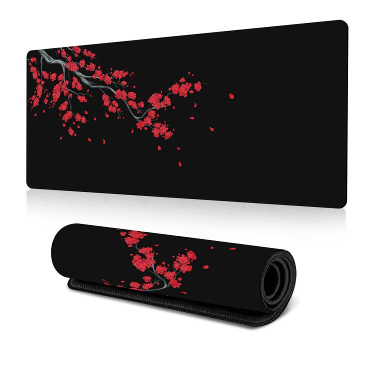 300x600x2mm Ink Painting Cherry Blossom Rubber Non-Slip Mouse Pad Desk Mat(Pattern 17) - Mouse Pads by buy2fix | Online Shopping UK | buy2fix