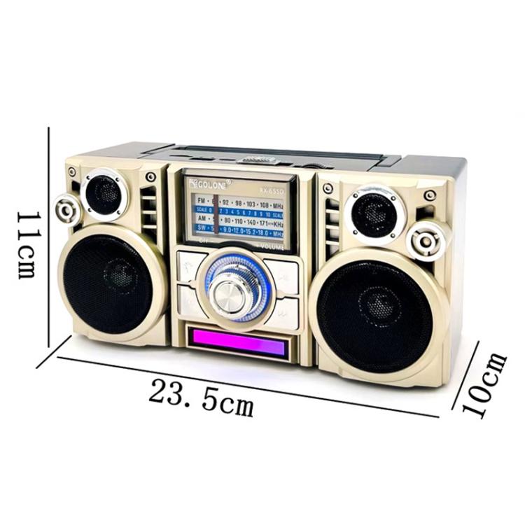 COLON RX-65SD Solar Charging Stereo FM Radio Wireless Bluetooth Speaker(Random Color Delivery) - Radio Player by COLON | Online Shopping UK | buy2fix