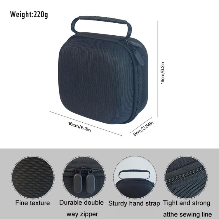 For Mac Mini M4 Storage Bag Computer Host Portable Protective Hard Case Storage Case(Black) - MINI PC Accessories & Gadgets by buy2fix | Online Shopping UK | buy2fix