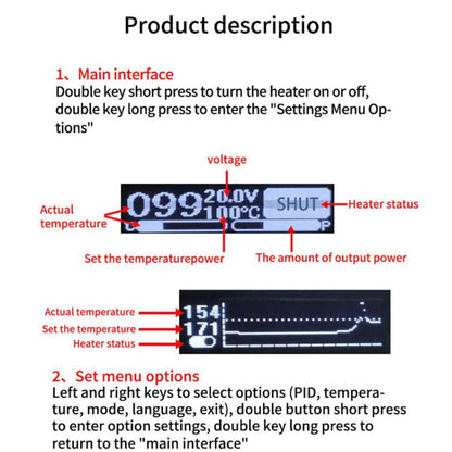 LCD Intelligent Temperature Control Screen Displays Double-Layer Heating Plate(ZFX-G3061) - Repair Platform by buy2fix | Online Shopping UK | buy2fix