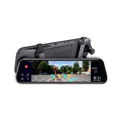 Android 8.1 Full Screen 10-Inch Rearview Mirror AR Navigation Bluetooth Driving Recorder(International Version) - Car DVRs by buy2fix | Online Shopping UK | buy2fix