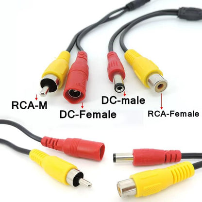 4 Pin Aviation Female To RCA Female DC Male Car Camera Adapter Connector Wire 50cm - DIY Cables by buy2fix | Online Shopping UK | buy2fix