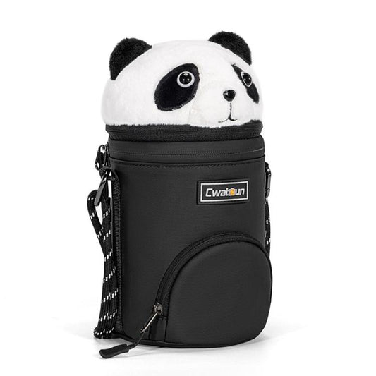 Cwatcun D162 Medium Camera Lens Cylinder Cartoon Panda Camera Lens Protective Cover - Lens Bag by Cwatcun | Online Shopping UK | buy2fix