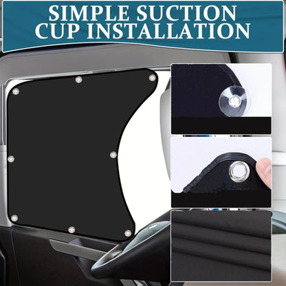 1pc Car Sun Protection Heat Insulation Sunshade Front Side Curtains - Window Foils & Solar Protection by buy2fix | Online Shopping UK | buy2fix