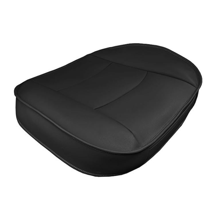 Car SUV Single Seat Backless Leather Protective Seat Cover(Black) - Seat Accessories by buy2fix | Online Shopping UK | buy2fix