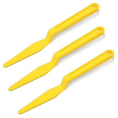 3pcs Car Film Scraper Seam Tape Handling Tools(Yellow) - Sticker Tools by buy2fix | Online Shopping UK | buy2fix