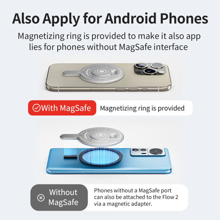 For Insta360 Flow 2 Pro AMagisn Magnetic Phone Mount Adapter Accessories - Mount & Holder by aMagisn | Online Shopping UK | buy2fix