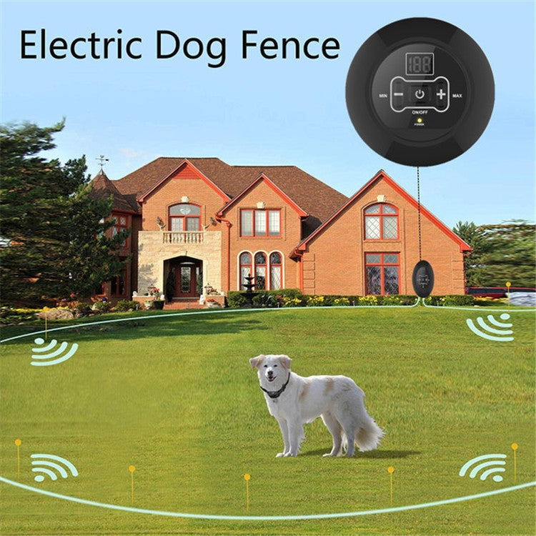 Electronic Fence Wireless Pet Training Device Bark Stop, Plug Type:UK Plug(With 1 Collar) - Training Aids by buy2fix | Online Shopping UK | buy2fix
