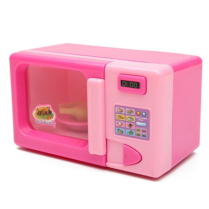 Children Mini Cute Microwave Oven Pretend Role Play Toy Educational for Kids Kitchen Toys(Pink) - Pretend Play Toys by buy2fix | Online Shopping UK | buy2fix