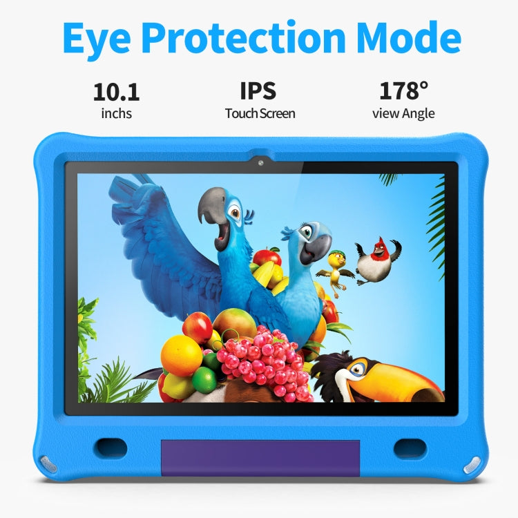 Pritom B10K Kids Tablet PC, 10.1 inch, 3GB+64GB, Android 12 RK3562 Quad Core CPU, Support 2.4G WiFi / BT 4.0, Global Version with Google Play (Blue) -  by PRITOM | Online Shopping UK | buy2fix