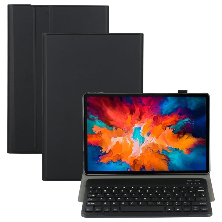 AM13 2 in 1 Removable Bluetooth Keyboard + Protective Leather Tablet Case with Holder for Lenovo Tab P11 Pro (TB-XJ706F)(Black) - Lenovo Keyboard by buy2fix | Online Shopping UK | buy2fix