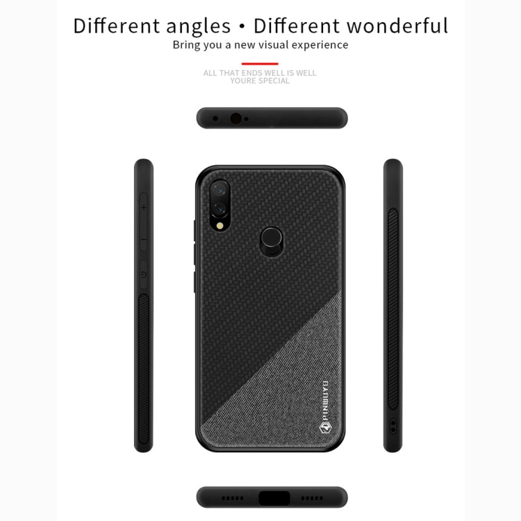 PINWUYO Honors Series Shockproof PC + TPU Protective Case for Xiaomi Redmi 7 (Black) - Xiaomi Cases by PINWUYO | Online Shopping UK | buy2fix