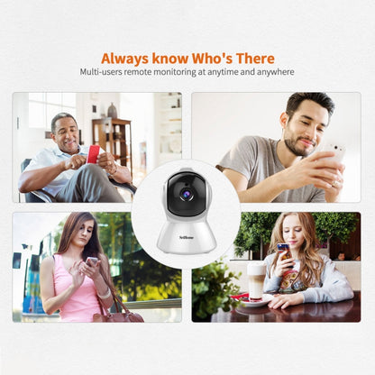 SriHome SH025 2.0 Million Pixels 1080P HD AI Auto-tracking IP Camera, Support Two Way Audio / Motion Tracking / Humanoid Detection / Night Vision / TF Card, EU Plug - Security by SriHome | Online Shopping UK | buy2fix