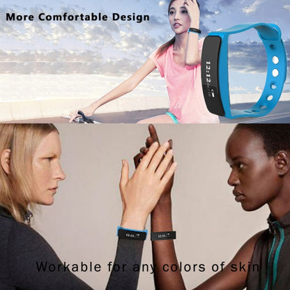 TLW05 0.86 inch OLED Display Bluetooth Smart Bracelet, IP66 Waterproof Support Pedometer / Calls Remind / Sleep Monitor / Sedentary Reminder / Alarm / Remote Capture, Compatible with Android and iOS Phones (Blue) - Smart Wear by buy2fix | Online Shopping UK | buy2fix