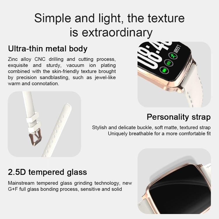 M8 1.3 inch IPS Color Screen Smart Bracelet IP67 Waterproof, Support Step Counting / Call Reminder / Heart Rate Monitoring / Sleep Monitoring (Gold) - Smart Wear by buy2fix | Online Shopping UK | buy2fix